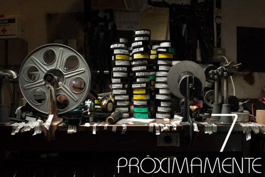The editing table at the Avon Theater Film Center, Stamford, Conn.